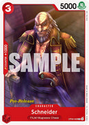 Schneider [Cartas de prelanzamiento Alas del Capitán]