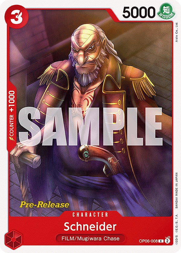 Schneider [Cartas de prelanzamiento Alas del Capitán]