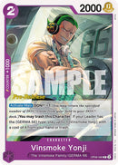 Vinsmoke Yonji [Alas del Capitán Cartas de Pre-Lanzamiento]