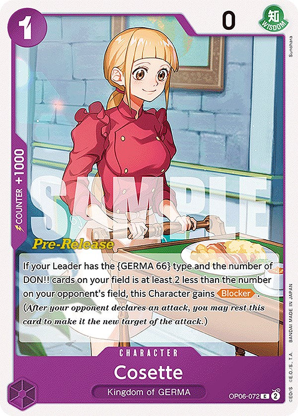 Cosette [Cartas de Pre-Lanzamiento Alas del Capitán]
