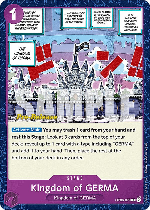 Reino de GERMA [Cartas de prelanzamiento Alas del Capitán]