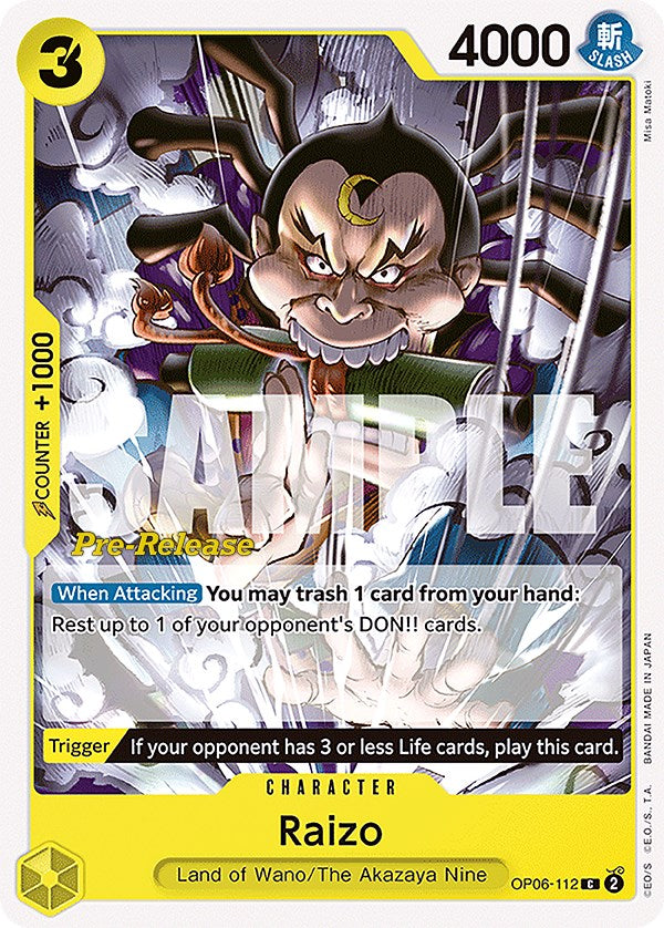 Raizo [Cartas de Pre-Lanzamiento Alas del Capitán]