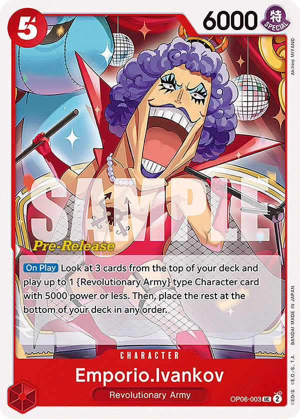 Emporio.Ivankov [Cartas de Pre-Lanzamiento Alas del Capitán]
