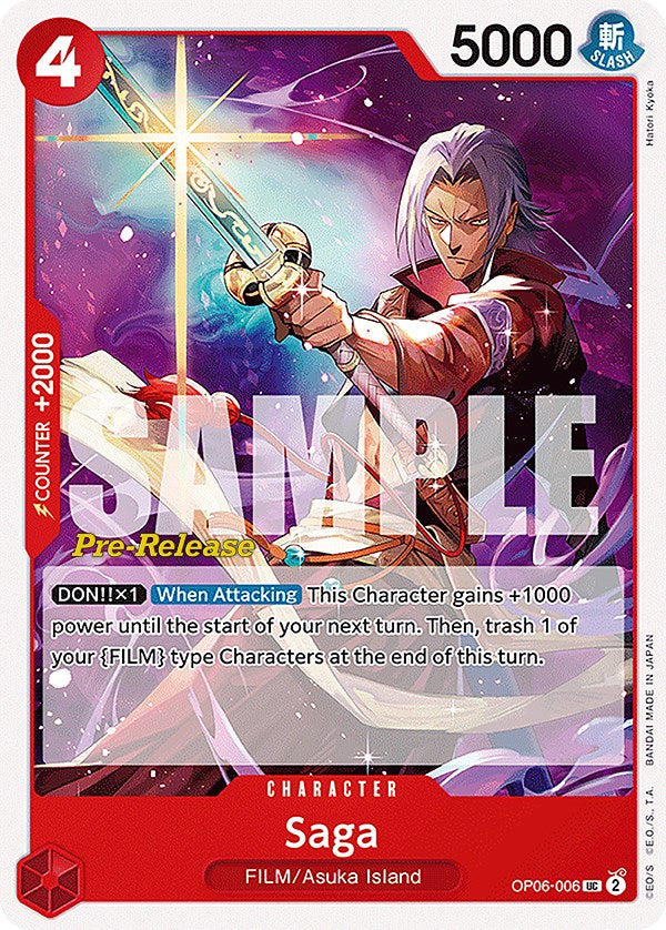 Saga [Cartas de Pre-Lanzamiento de Wings of the Captain]