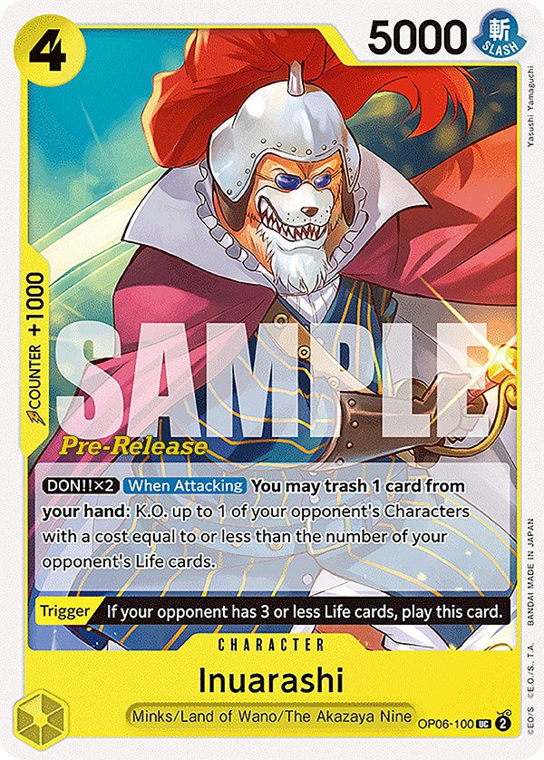 Inuarashi [Cartas de prelanzamiento de Alas del Capitán]