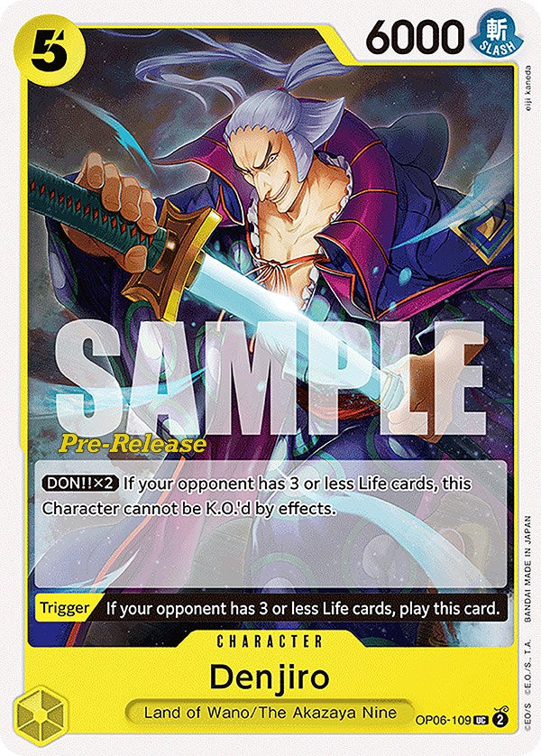 Denjiro [Cartas de Pre-lanzamiento de Alas del Capitán]