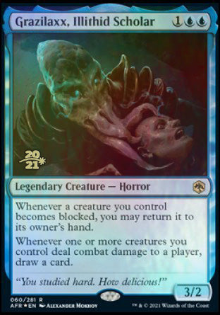 Grazilaxx, érudit illithid [Dungeons & Dragons: Adventures in the Forgotten Realms Prerelease Promos]