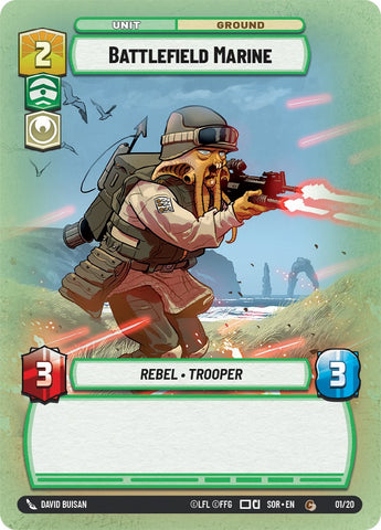 Marine de campo de batalla (1/20) [Chispa de Rebelión: Juego Semanal]