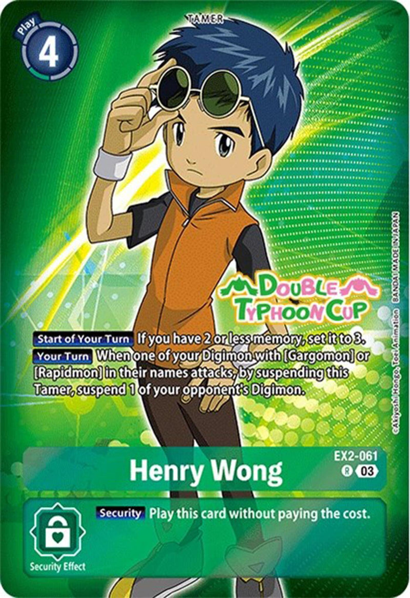 Henry Wong [EX2-061] (Reimpresión) [Starter Deck: Doble Tifón - Cartas de Pre-Lanzamiento del Set de Mazo Avanzado]