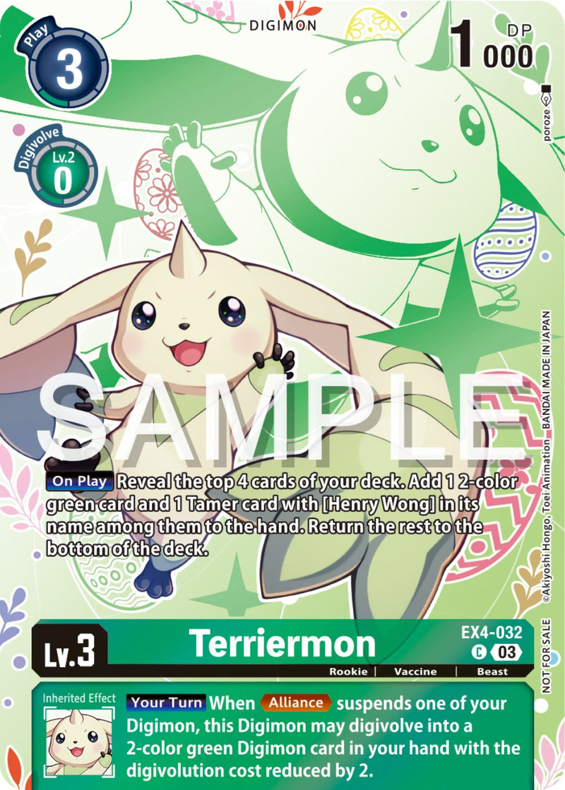 Terriermon [EX4-032] (Evento Spring Break 2024) [Promos de Boosters de Being Alternativos]