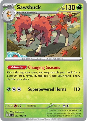 Sawsbuck (017/162) [Écarlate et Violet : Forces Temporelles]