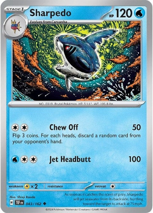 Sharpedo (043/162) [Escarlata y Púrpura: Fuerzas Temporales]