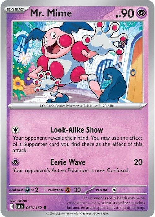 Mr. Mime (063/162) [Escarlata y Púrpura: Fuerzas Temporales]