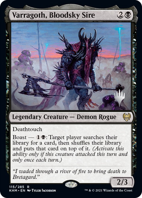 Varragoth, Sire du Ciel sanglant (Booster de promo) [Promos Kaldheim]