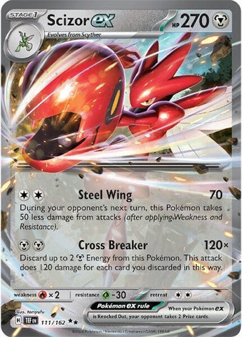 Scizor ex (111/162) [Escarlata y Púrpura: Fuerzas Temporales]