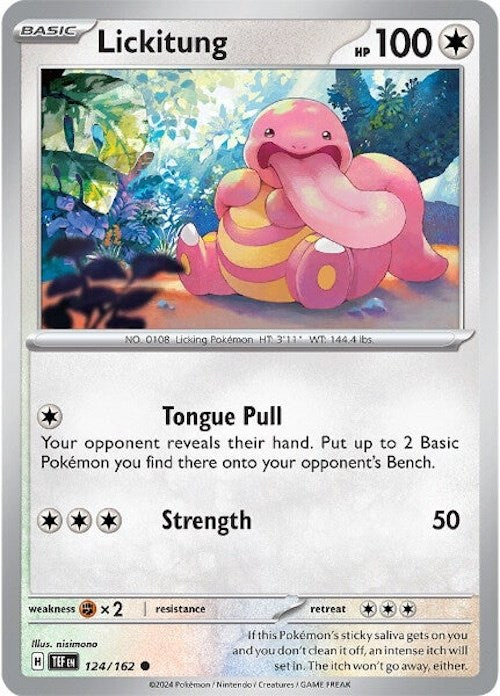Lickitung (124/162) [Escarlata y Púrpura-Fuerzas Temporales]