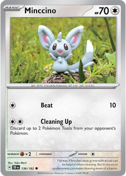 Minccino (136/162) [Escarlata y Púrpura: Fuerzas Temporales]