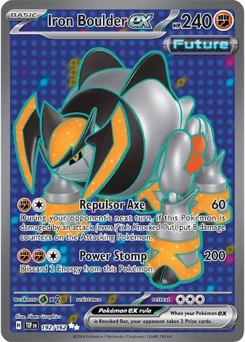 Iron Boulder ex (192/162) [Escarlata y Púrpura: Fuerzas Temporales]