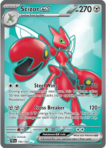 Scizor ex (195/162) [Escarlata y Púrpura: Fuerzas Temporales]