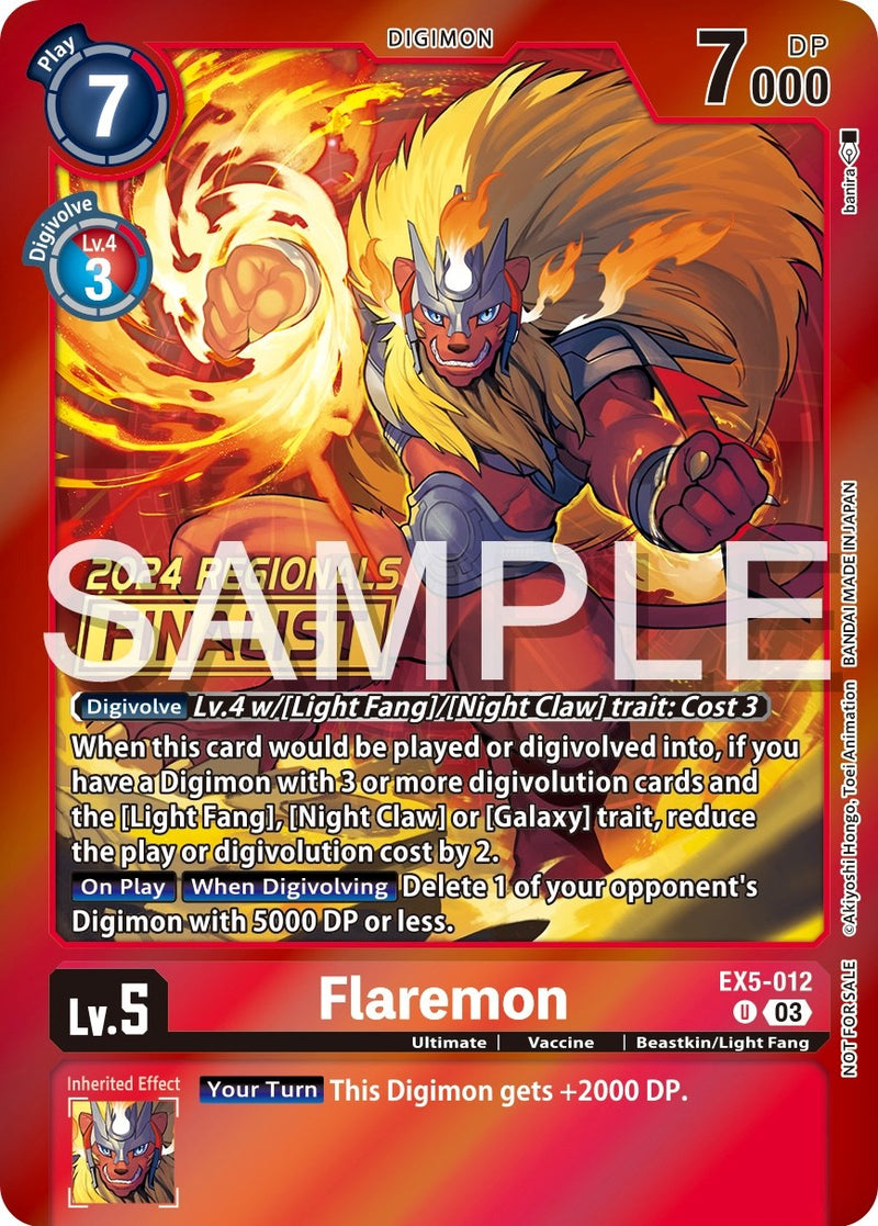 Flaremon [EX5-012] (Finalista Regional 2024) [Promocionales Coliseo de Animales]