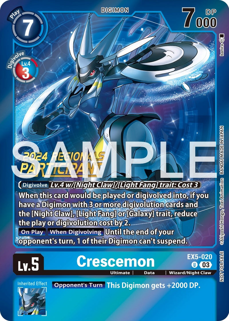 Crescemon [EX5-020] (Participante Regionales 2024) [Promos Coliseo Animal]