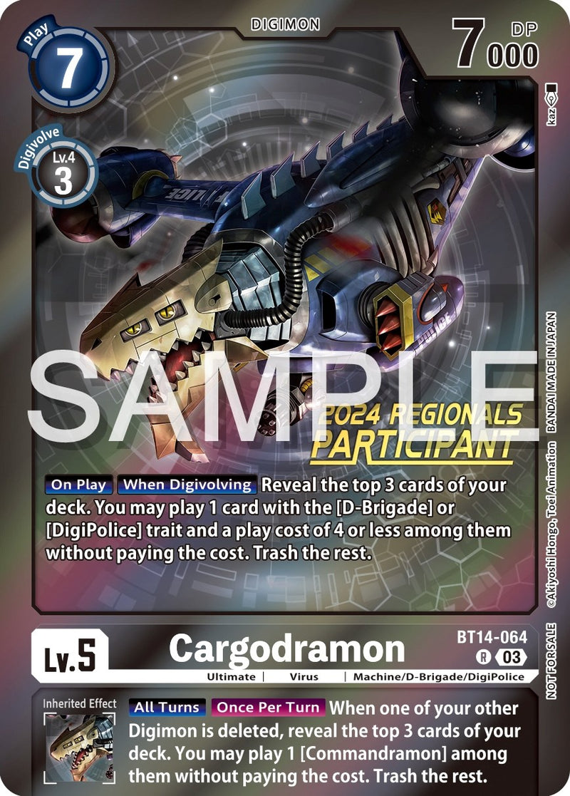 Cargodramon [BT14-064] (Participante de Regionales 2024) [Promocionales Blast Ace]