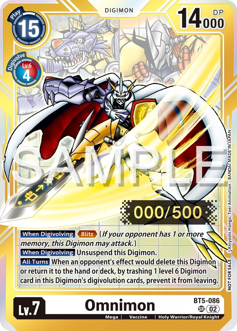 Omnimon [BT5-086] (numerada) [Promociones de Battle of Omni]