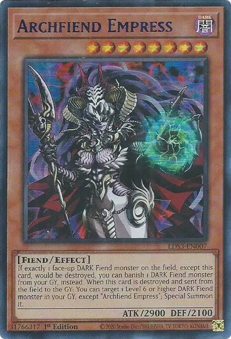 Impératrice Archdémon (Bleue) [LDS3-EN007] Ultra Rare