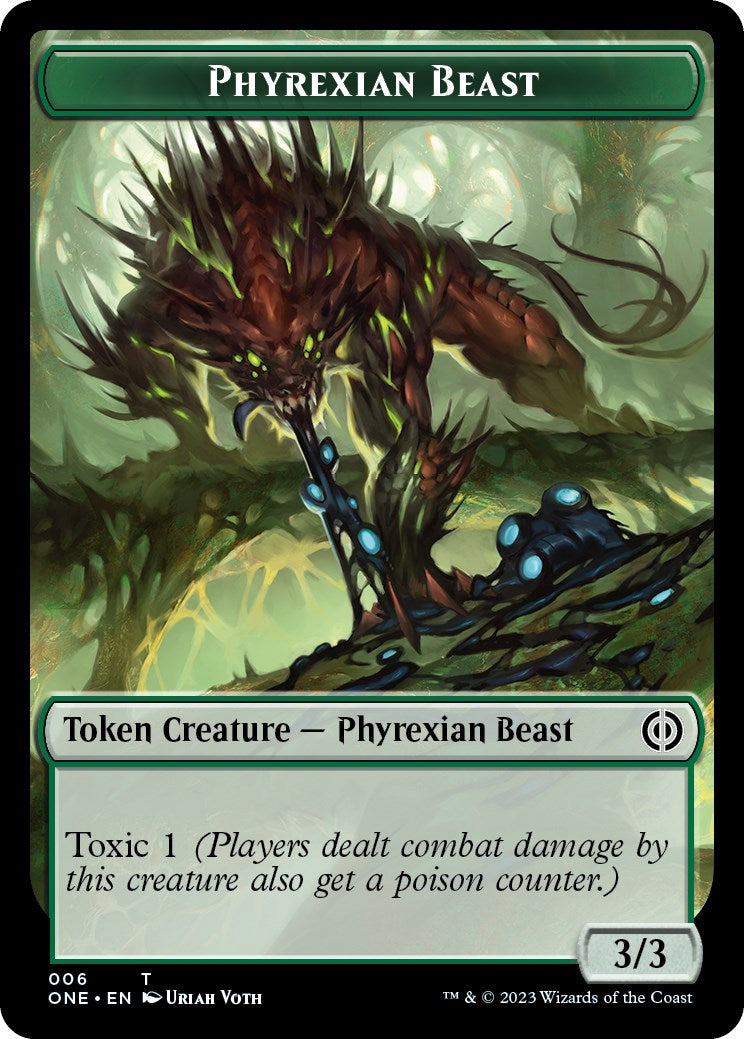 Phyrexian Mite (012) // Bête phyrexiane Jeton recto-verso [Phyrexia: All Will Be One Tokens]