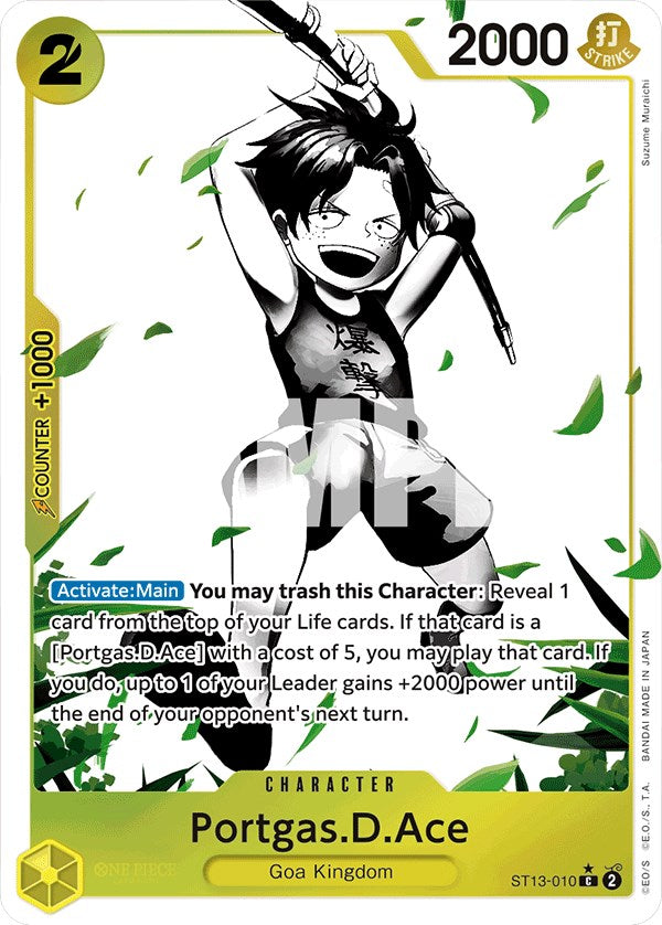 Portgas.D.Ace (Paralelo) [Mazo Ultra: Los Tres Hermanos]