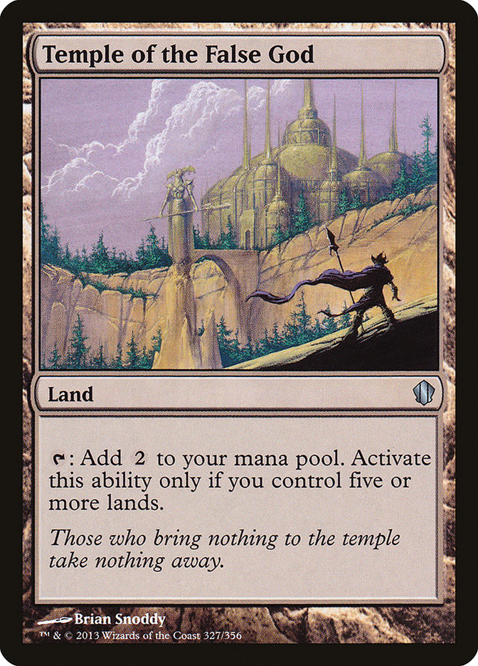 Temple de la divinité mensongère [Commander 2013]