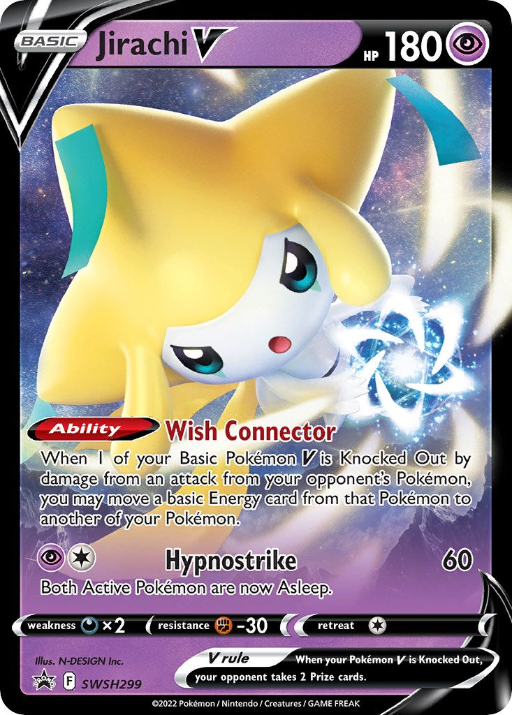 Jirachi V (SWSH299) [Espada y Escudo: Promos de Estrellas Negras]