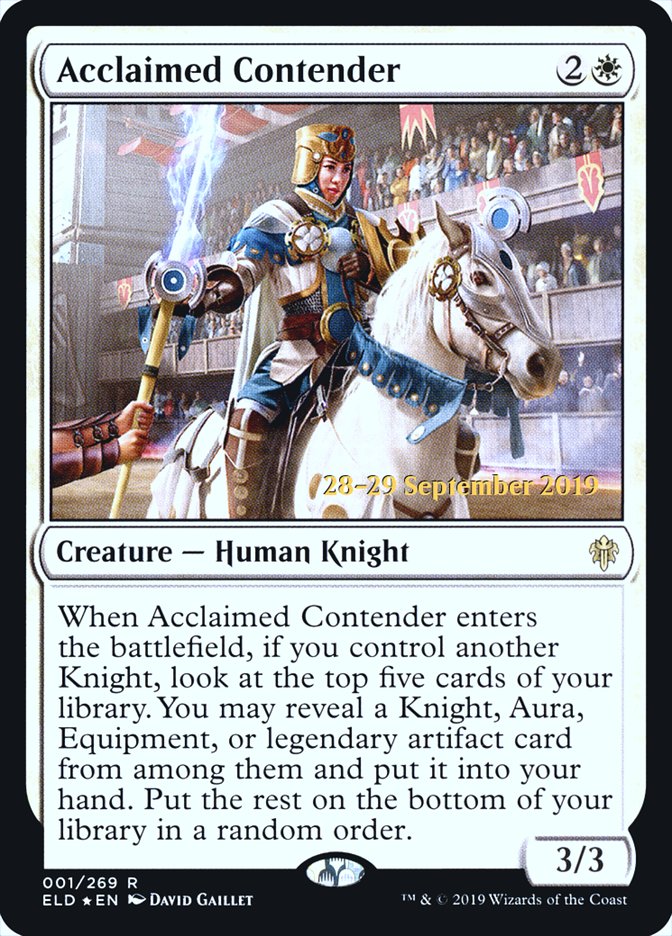 Contendiente Aclamado [Promos de Prerelease de El Trono de Eldraine]