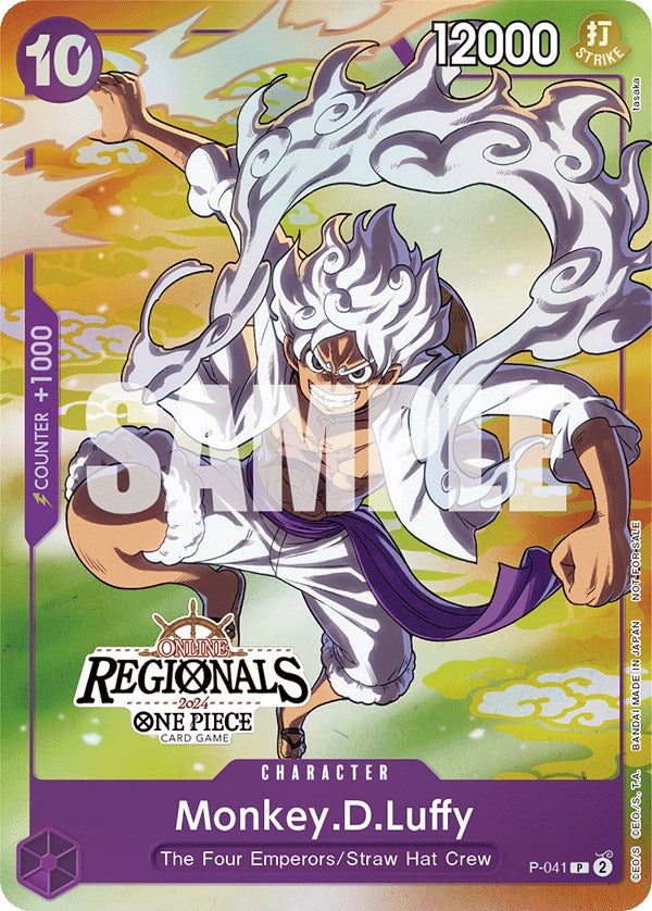 Monkey.D.Luffy (Regional Online 2024 Vol. 2) [Participante] [Cartas Promocionales de One Piece]