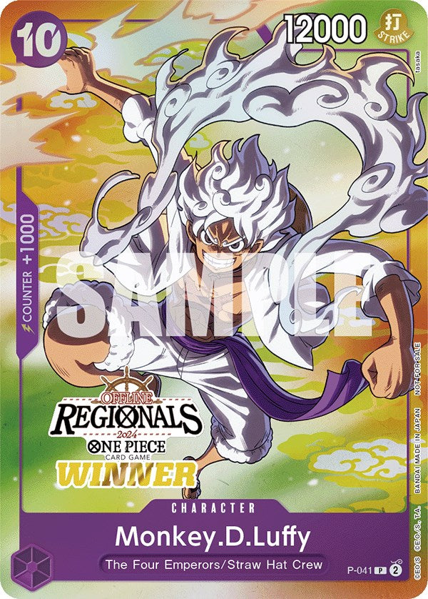 Monkey.D.Luffy (Regional Offline 2024 Vol. 2) [Ganador] [Cartas promocionales de One Piece]