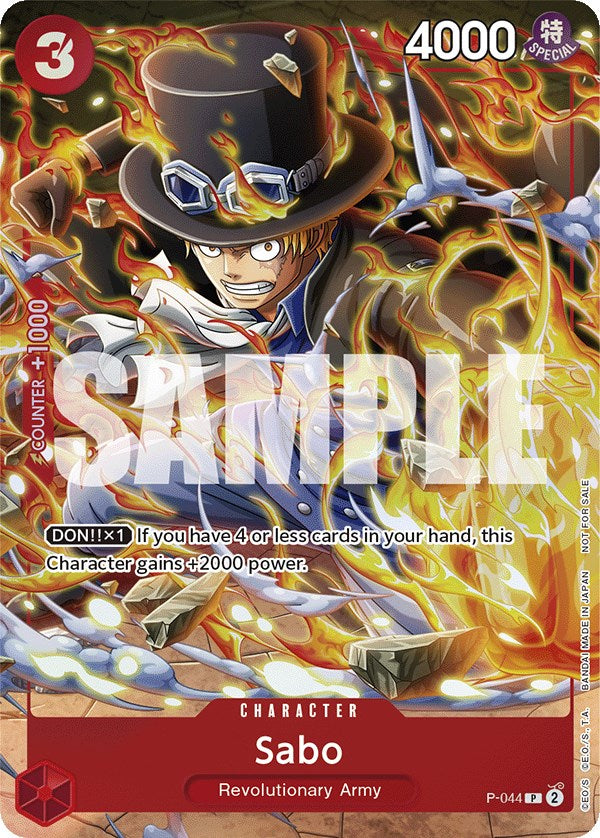 Sabo (Paquete de evento vol. 4) [Cartas promocionales de One Piece]