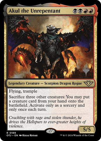 Akul, el Impenitente (Paquete de promoción) [Promos de Forajidos de Thunder Junction]