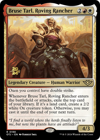 Bruse Tarl, Ranchero Errante [Sobrefieles de Cruce Trueno Prerelease Promos]