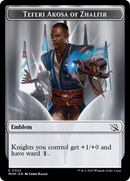 Soldat // Teferi Akosa de Zhalfir Jeton double face Emblème [Jetons L'invasion des machines]