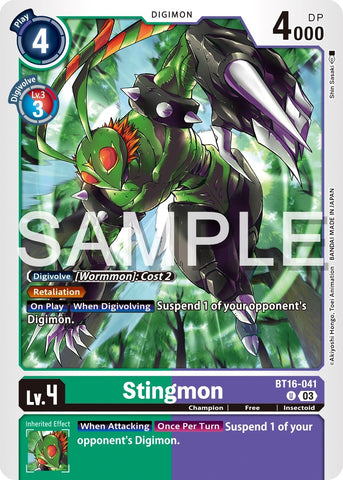 Stingmon [BT16-041] [Observateur du début]