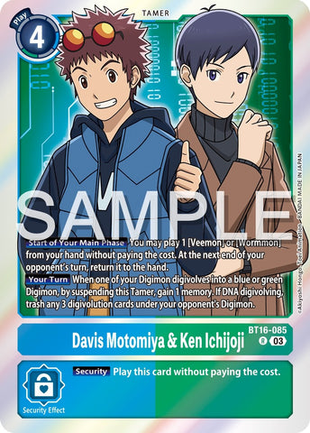 Davis Motomiya y Ken Ichijoji [BT16-085] [Observador Principiante]