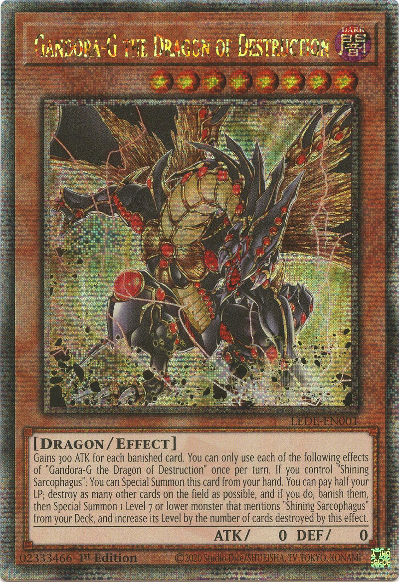 Gandora-G el Dragón de la Destrucción [LEDE-EN001] Quarter Century Secret Rare