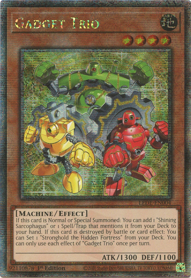 Trío de Gadgets [LEDE-EN004] Quarter Century Secret Rare