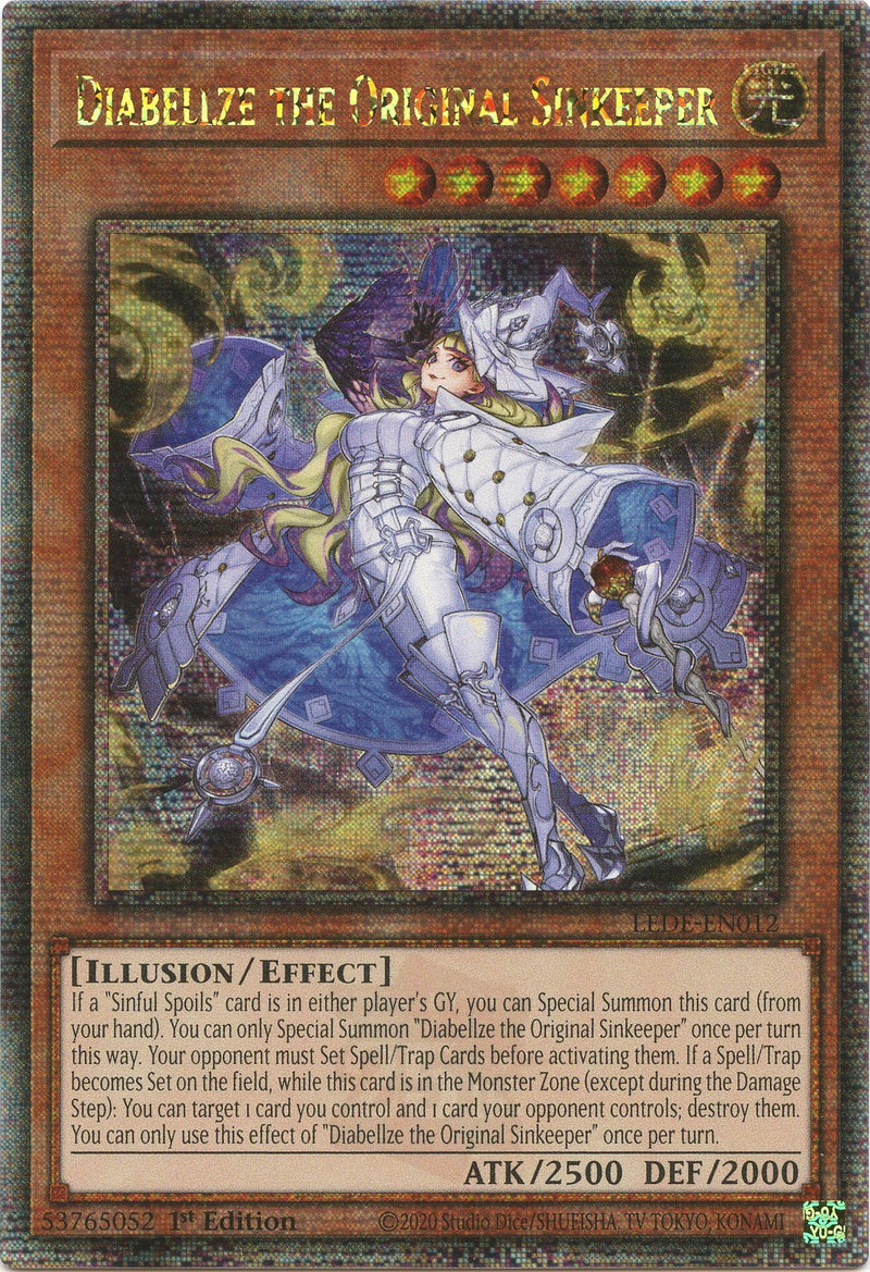 Diabellze, la Guardiana Original de la Trampa [LEDE-EN012] Quarter Century Secret Rare