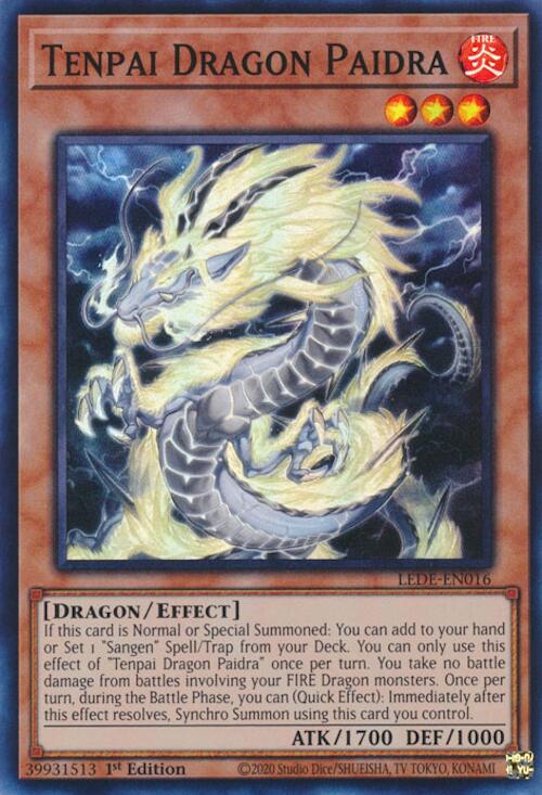 Tenpai Dragon Paidra [LEDE-SP016] Súper Rara