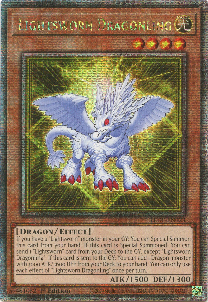 Dragoncito Luminoso (Secreta Rara de un Cuarto de Siglo) [LEDE-EN023] Secreta Rara de un Cuarto de Siglo