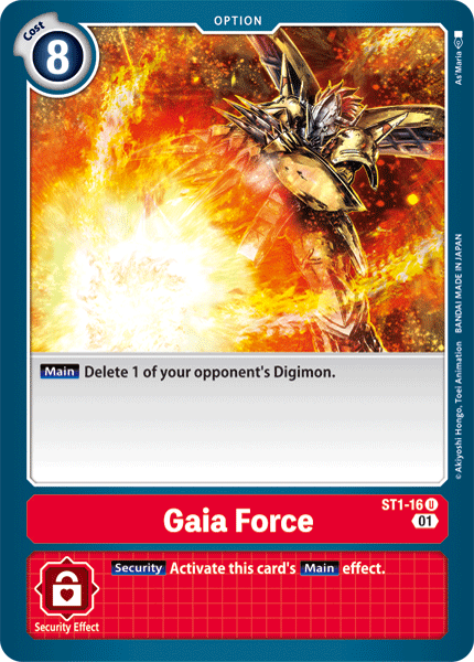 Fuerza de Gaia [ST1-16] (Arte Alternativo) [Baraja de Inicio: Gallantmon]