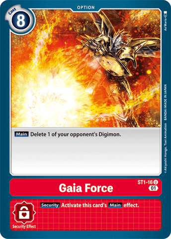 Fuerza de Gaia [ST1-16] (Arte Alternativo) [Baraja de Inicio: Gallantmon]