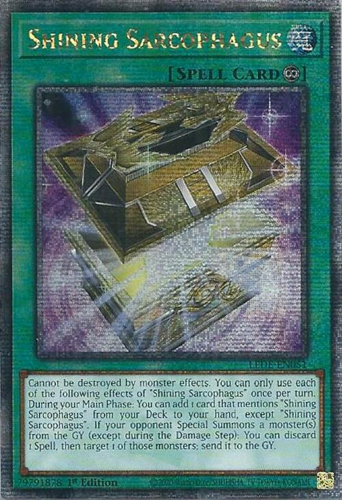 Sarcófago Resplandeciente (Secret Rare de un Cuarto de Siglo) [LEDE-EN051] Secret Rare de un Cuarto de Siglo