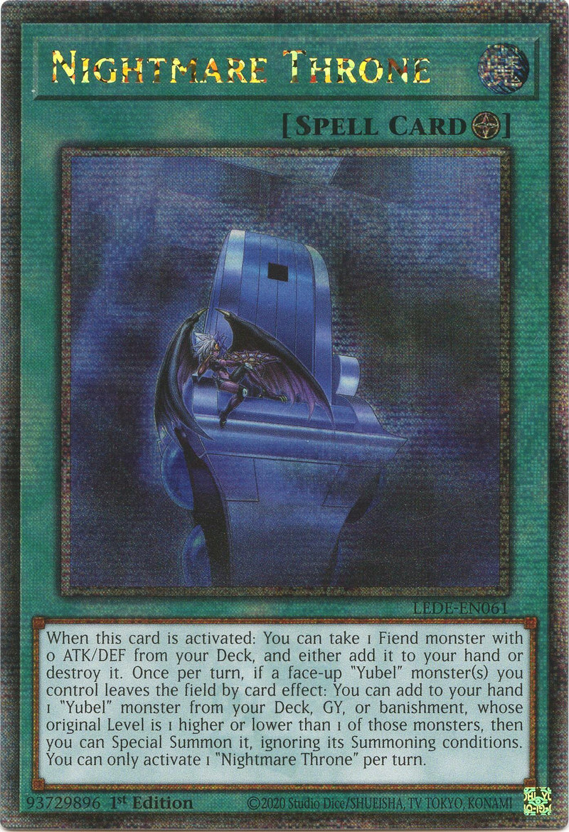 Trono Pesadilla (Quarter Century Secret Rare) [LEDE-SP061] Quarter Century Secret Rare
